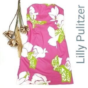 Lilly Pulitzer Franco Hotty Pink She's A Piston Size 2 Barbiecore Dress